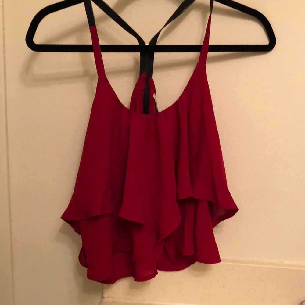 Red tank top
